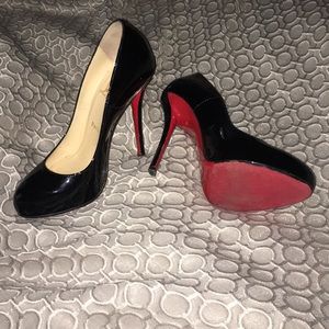 Christian Louboutin Patent Black Heels